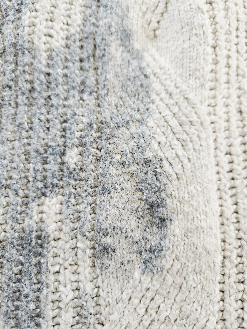 Anthropologie Pilcro Spotted Turtleneck Chunky Cable Knit Oversized Sweater M - Picture 7 of 11
